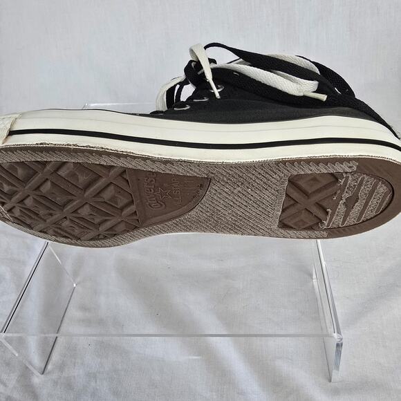 Converse Chuck Taylor All Star Hi Men's 11 Black Tan Double Fold Down 104319F - Picture 16 of 16